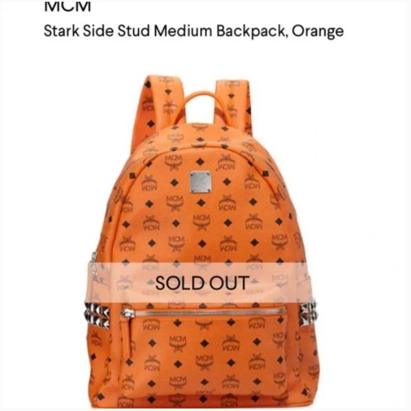 Auth orange mcm backpack - Picture 2 of 3